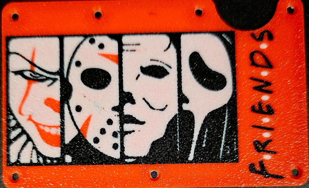 Horror Friends Ridge Wallet Plates