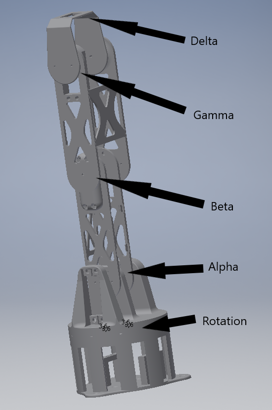 Miniatura 5 do modelo 3D 5 axis robot arm