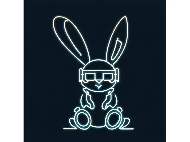 Techno Bunny Stencil Art