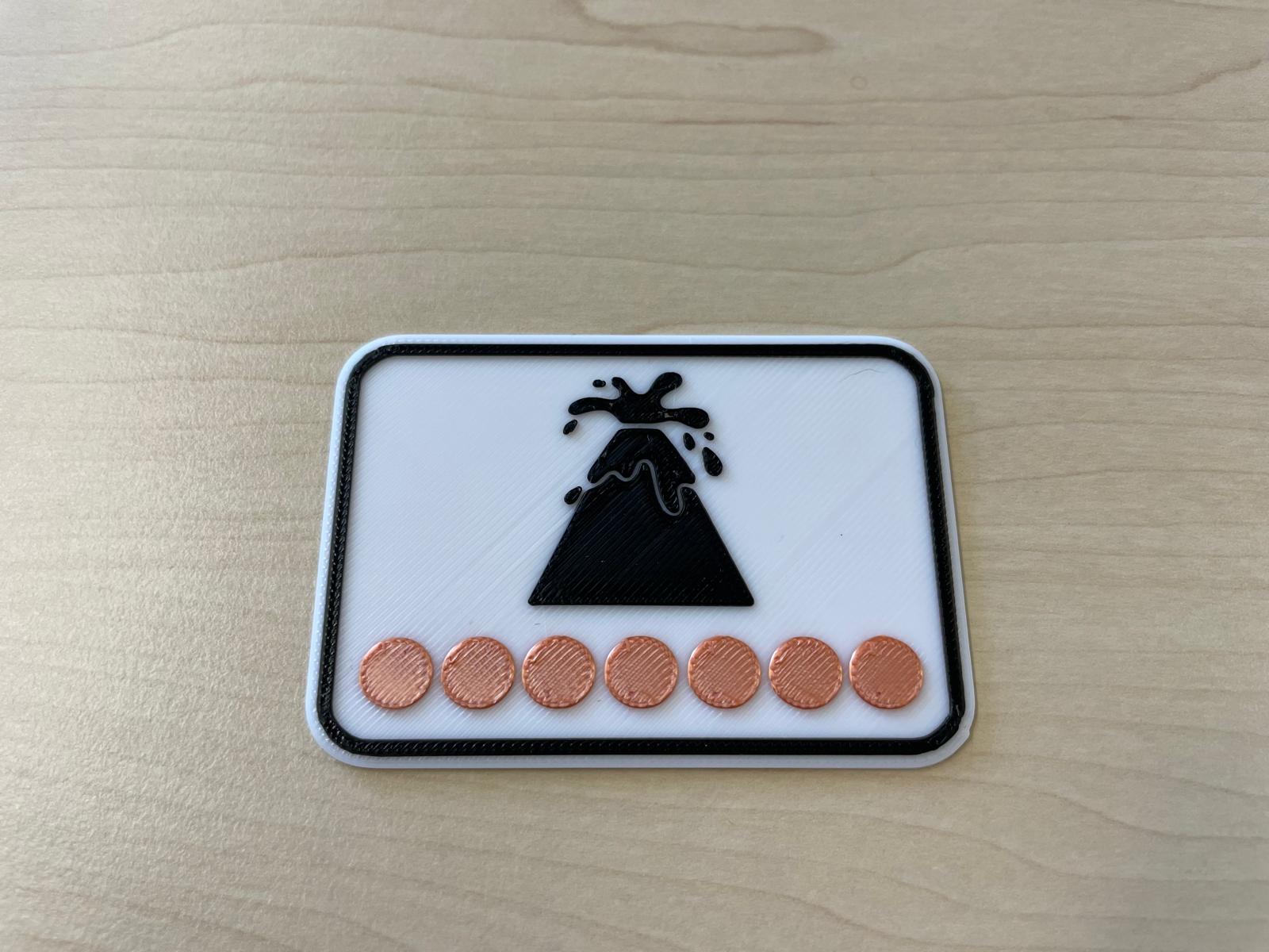 Worldbuilders Board Game - Volcano Market Sign