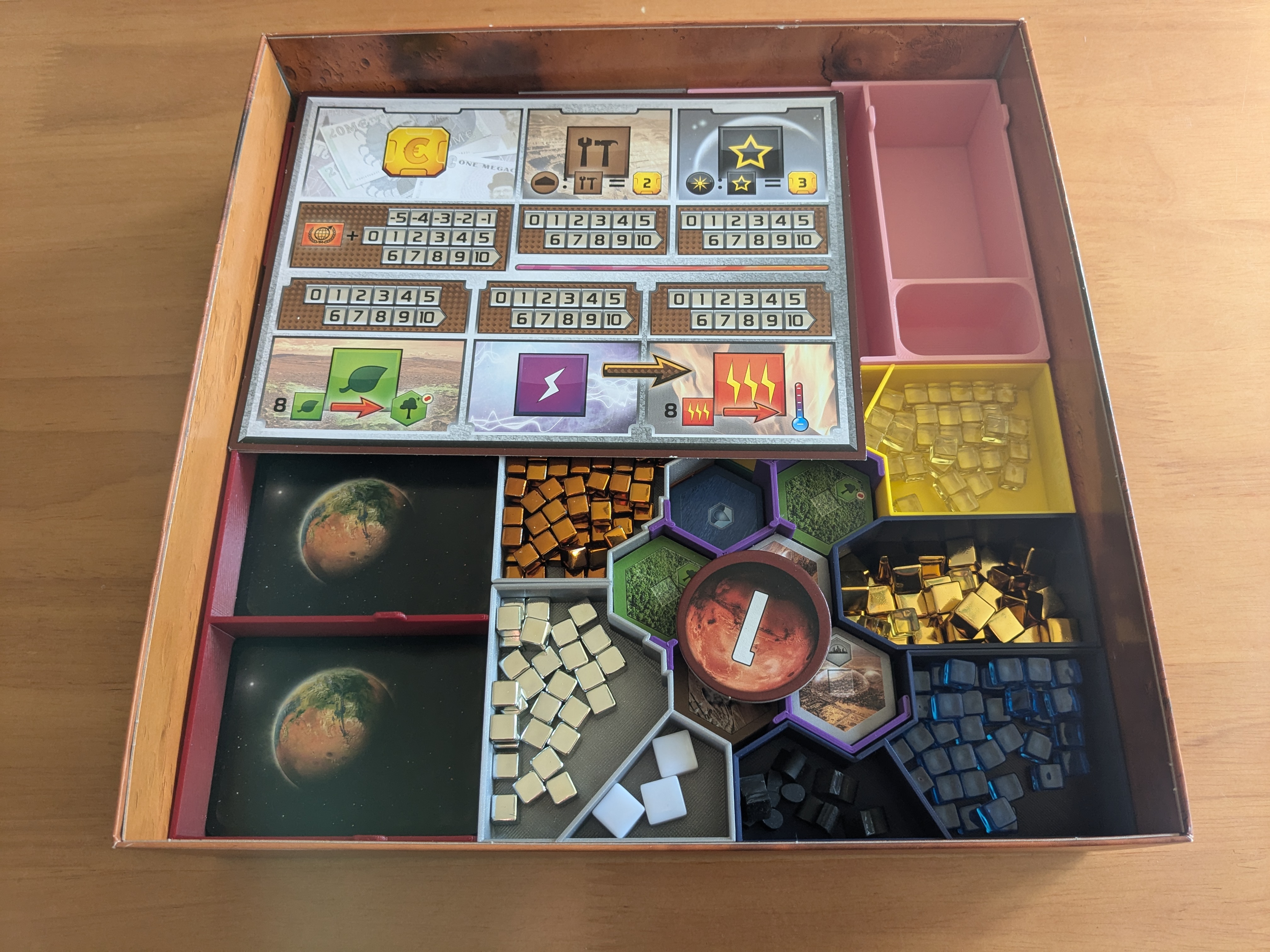 Terraforming Mars Board Game Insert