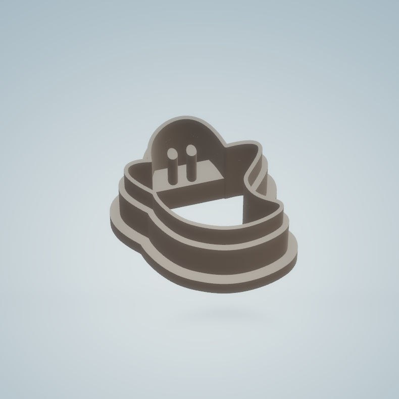 Polymer clay cutter | mini ghost stud earrings