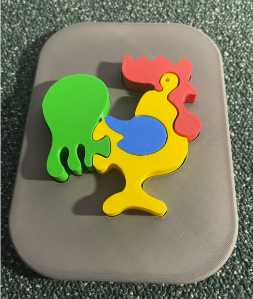 Rooster Puzzle for Kids