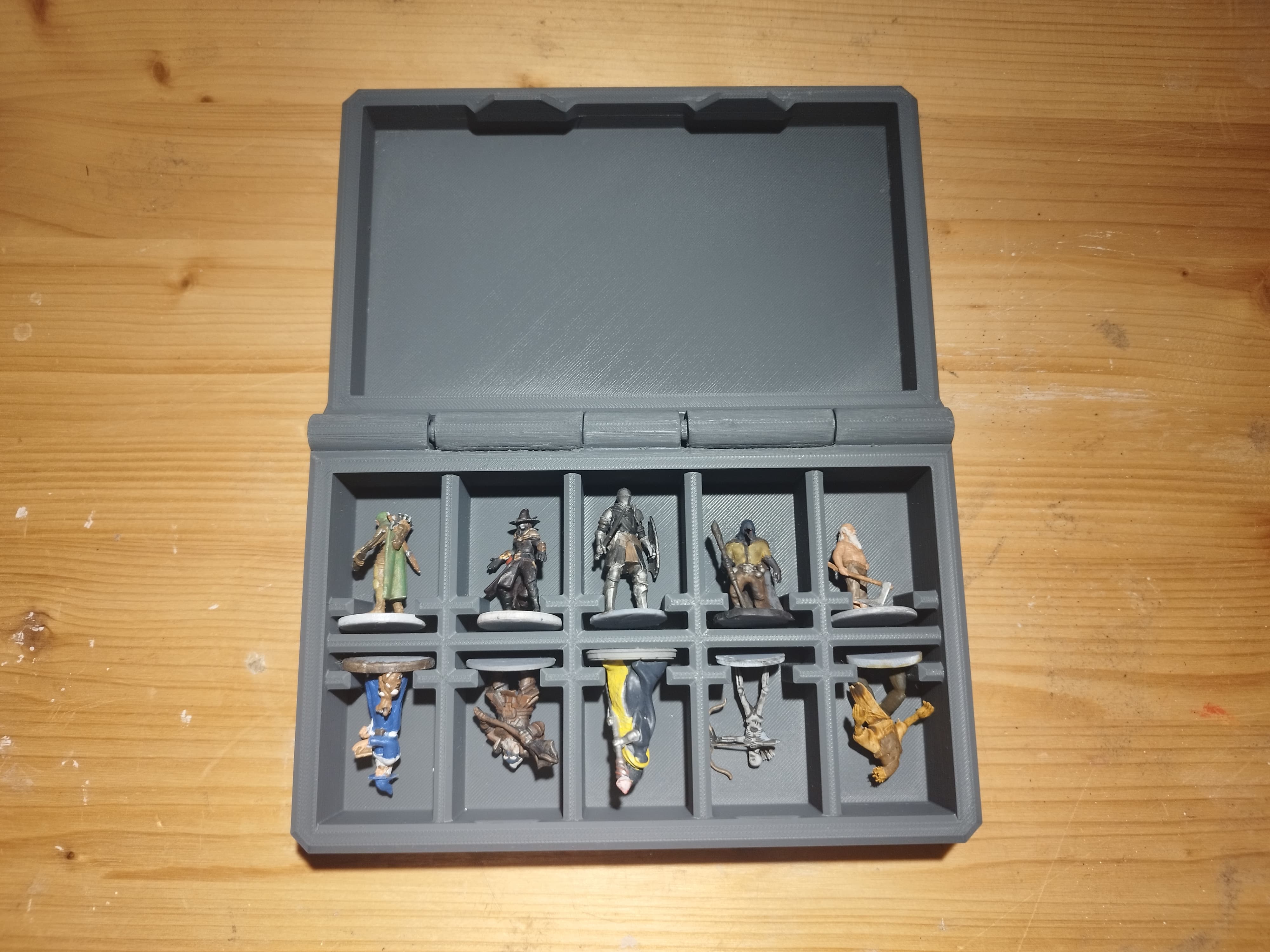 Print-in-Place miniature box V1: fixed subdivision — miniatura 3