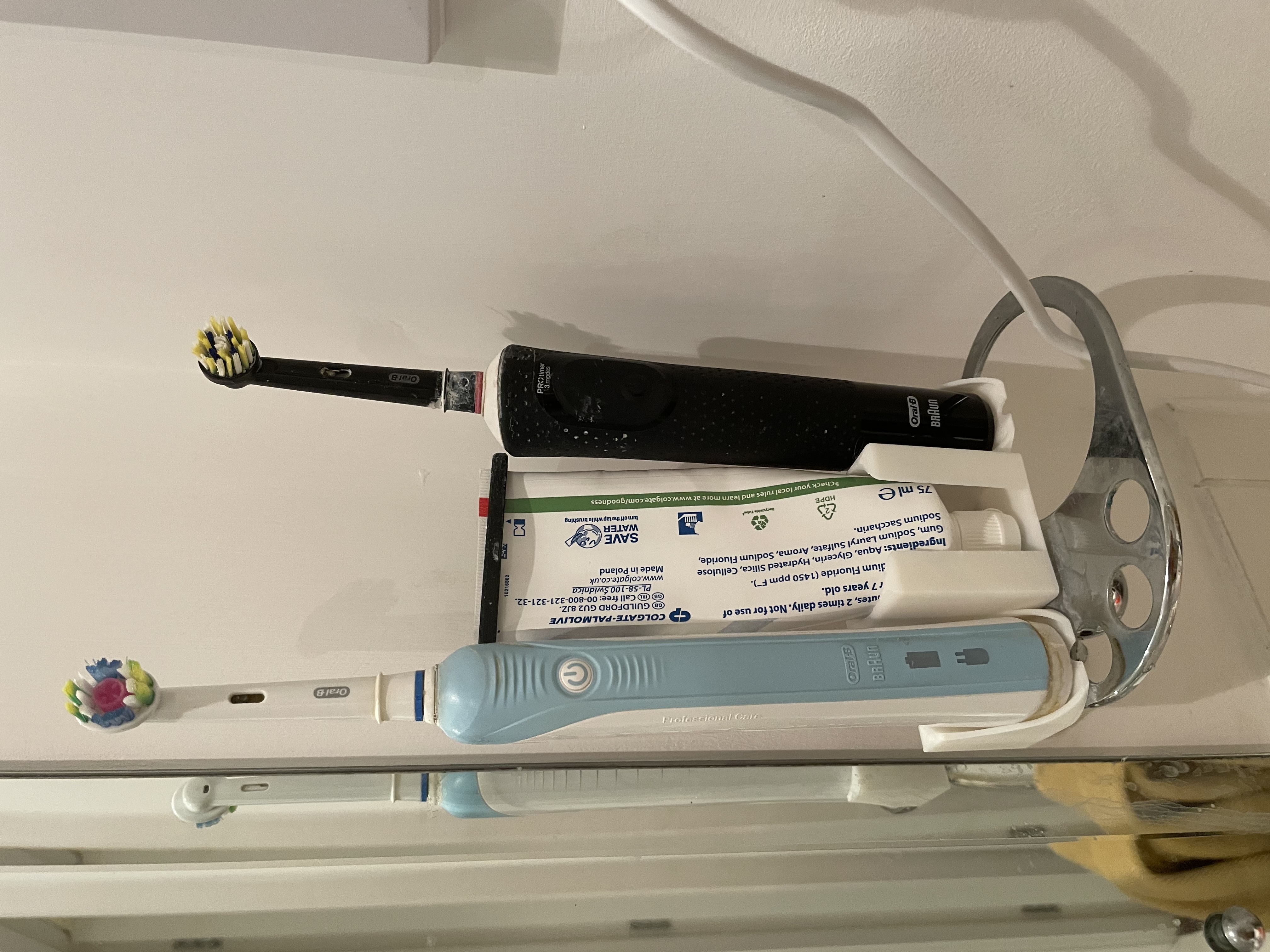 Electric Toothbrush + Toothpaste Holder