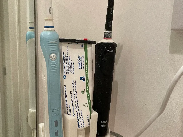 Electric Toothbrush + Toothpaste Holder