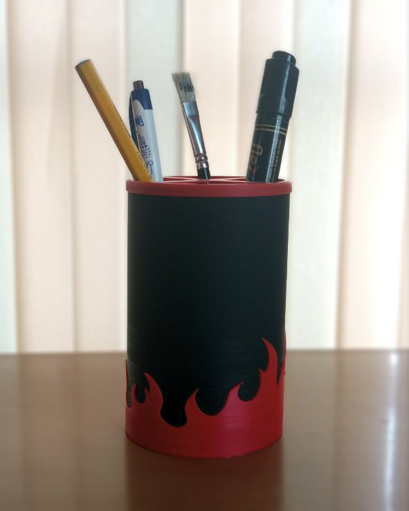 Pencil Cup - Fire
