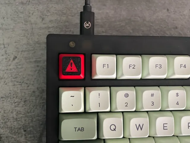 Caution Keycap