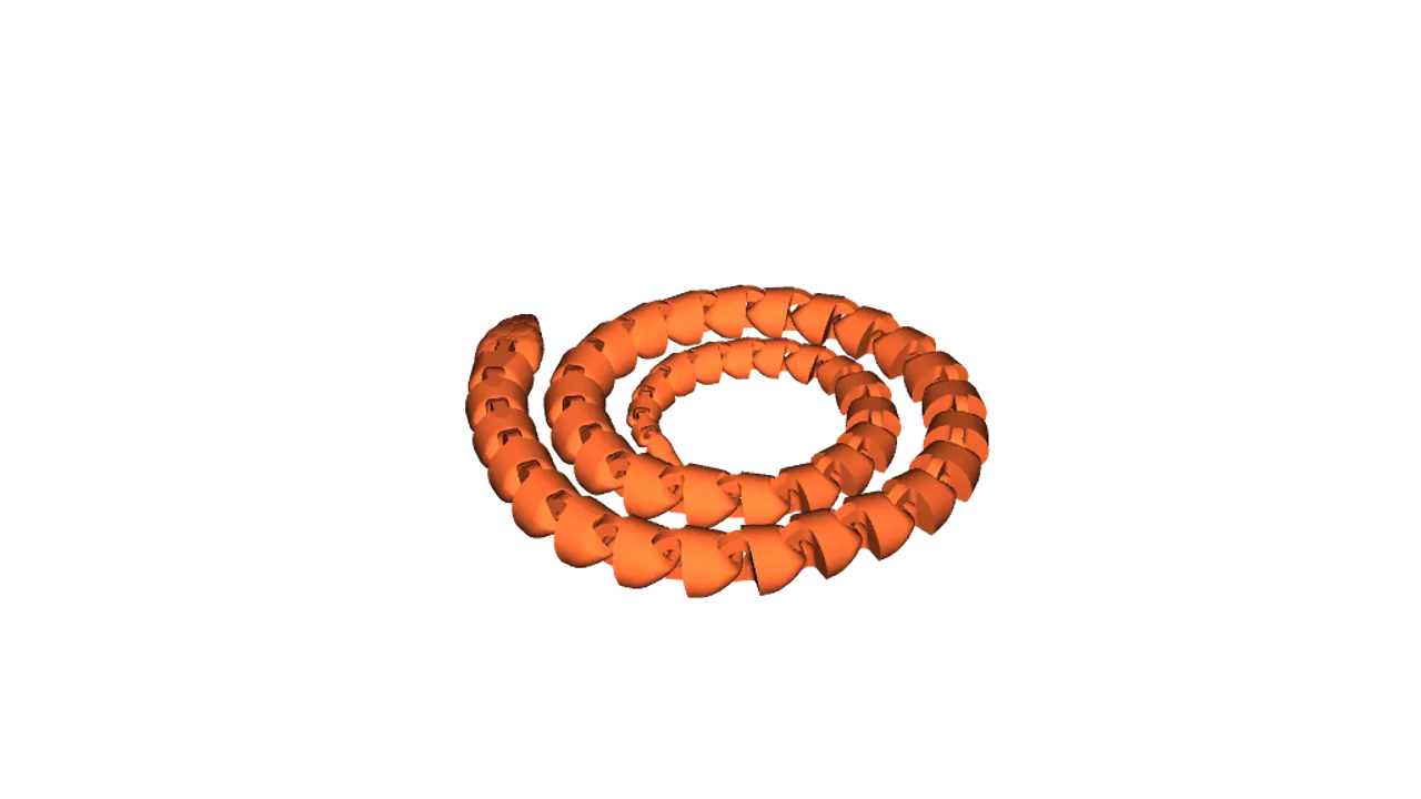 Articulated Snake, 3D CAD Model Library