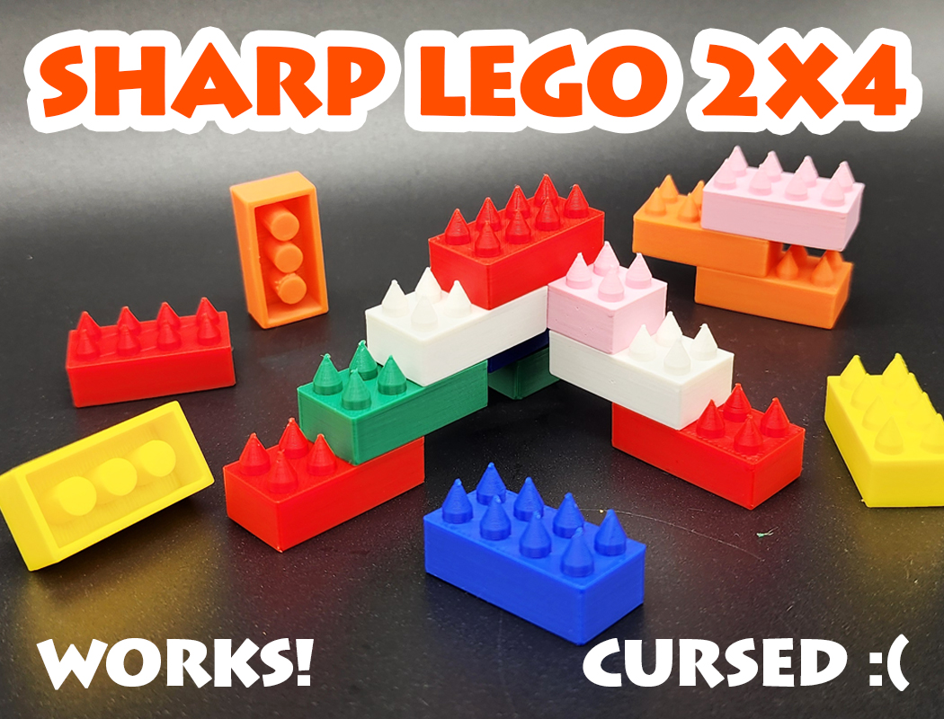 Sharp Lego 2x4 Brick
