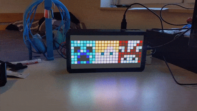 Light Vision (Raspberry Pi LED Matrix) by Max Siebenschläfer