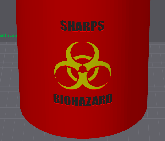 Miniatura 3 do modelo 3D Sharps Container