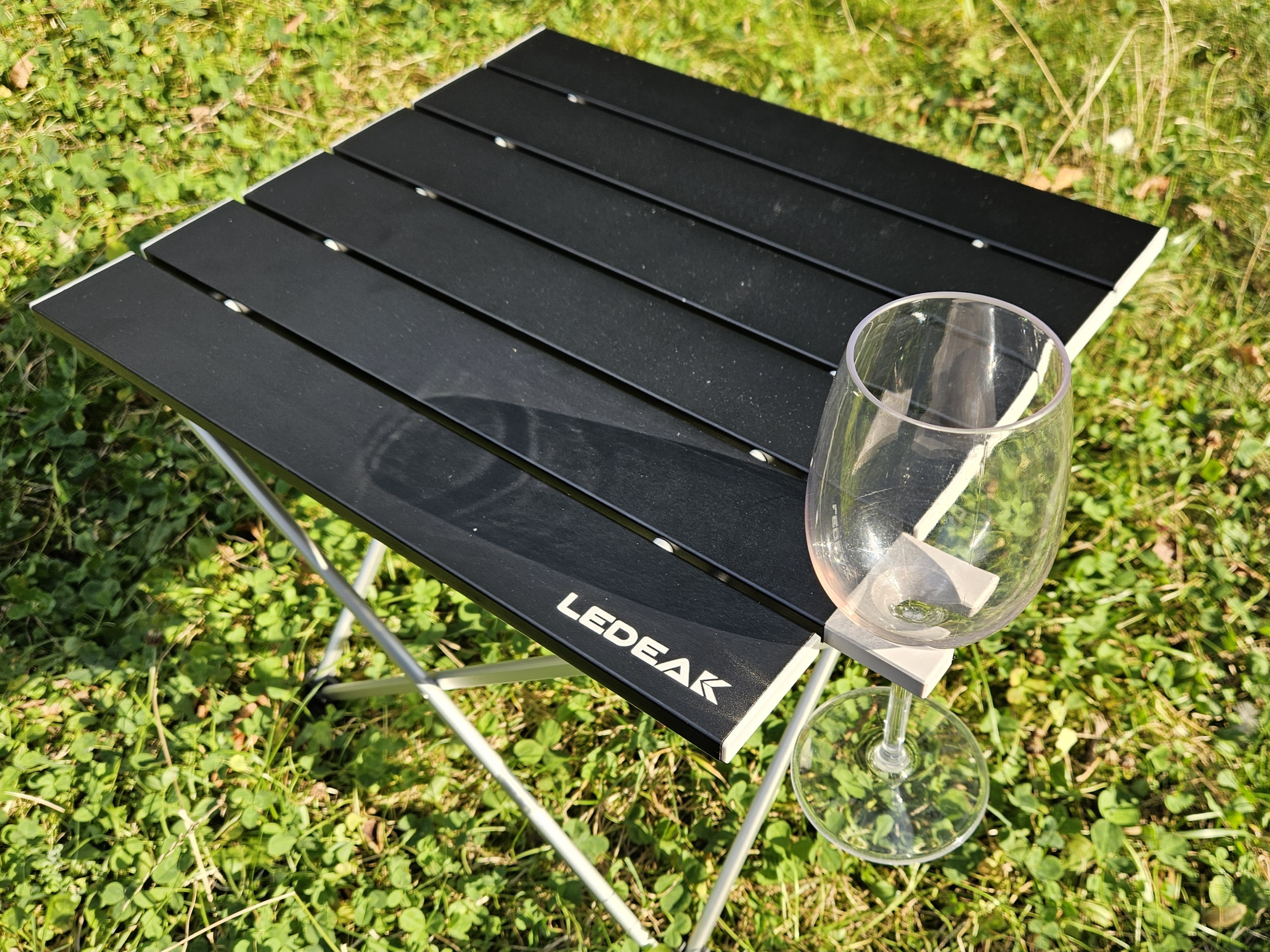 Camping Table Wine Glass Holder