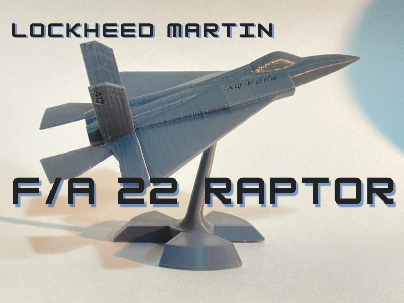 Lockheed Martin F22 Raptor w stand