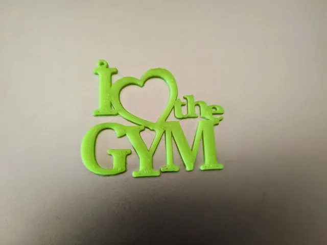 I love the gym keyring