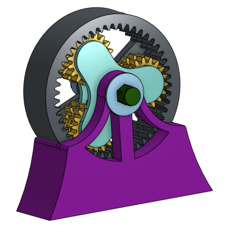 two-stage planetary gear