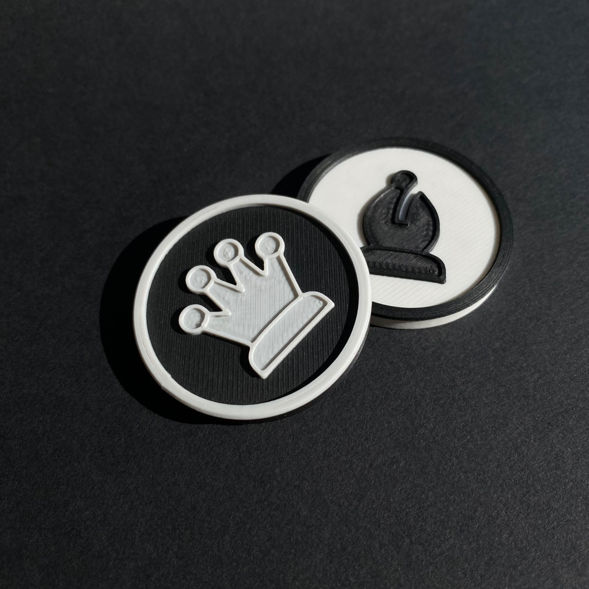 Yet another flat chess piece set (40 mm)