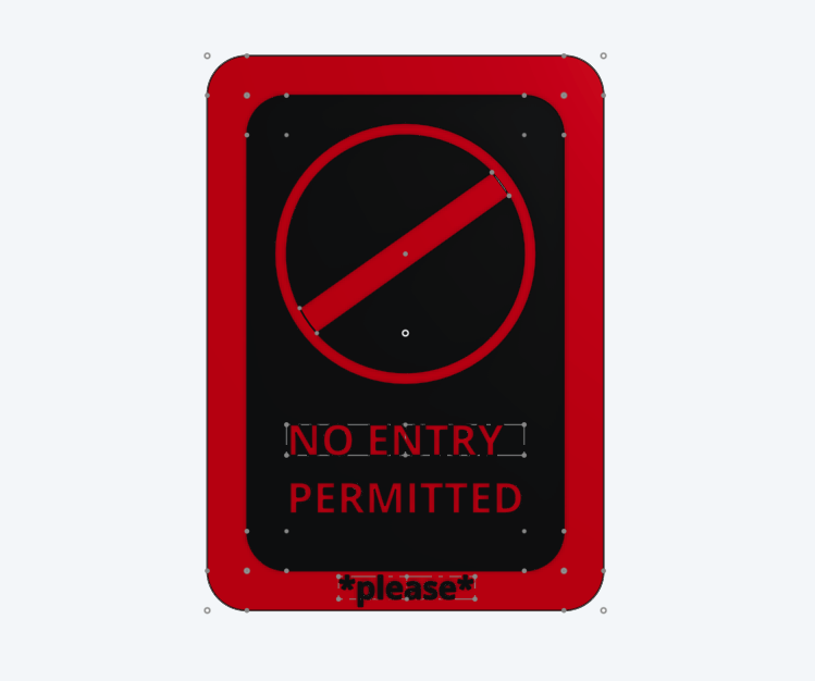 Do Not Enter door sign