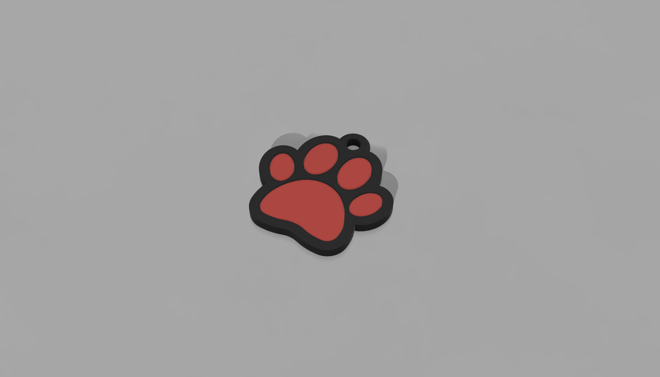 Dog Paw Collar Tag