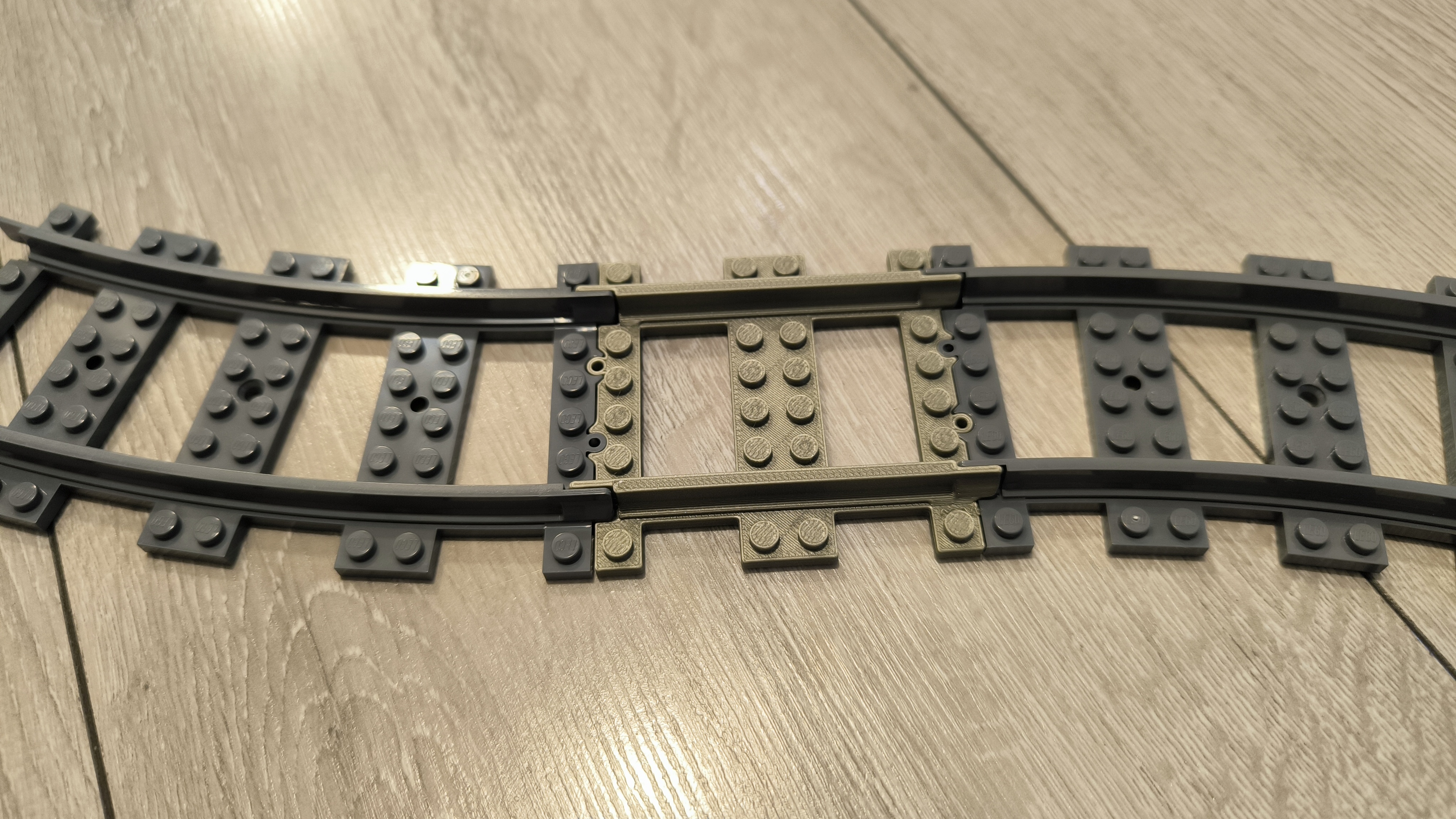 Lego train Straight track rail half by HribaDesign Download free
