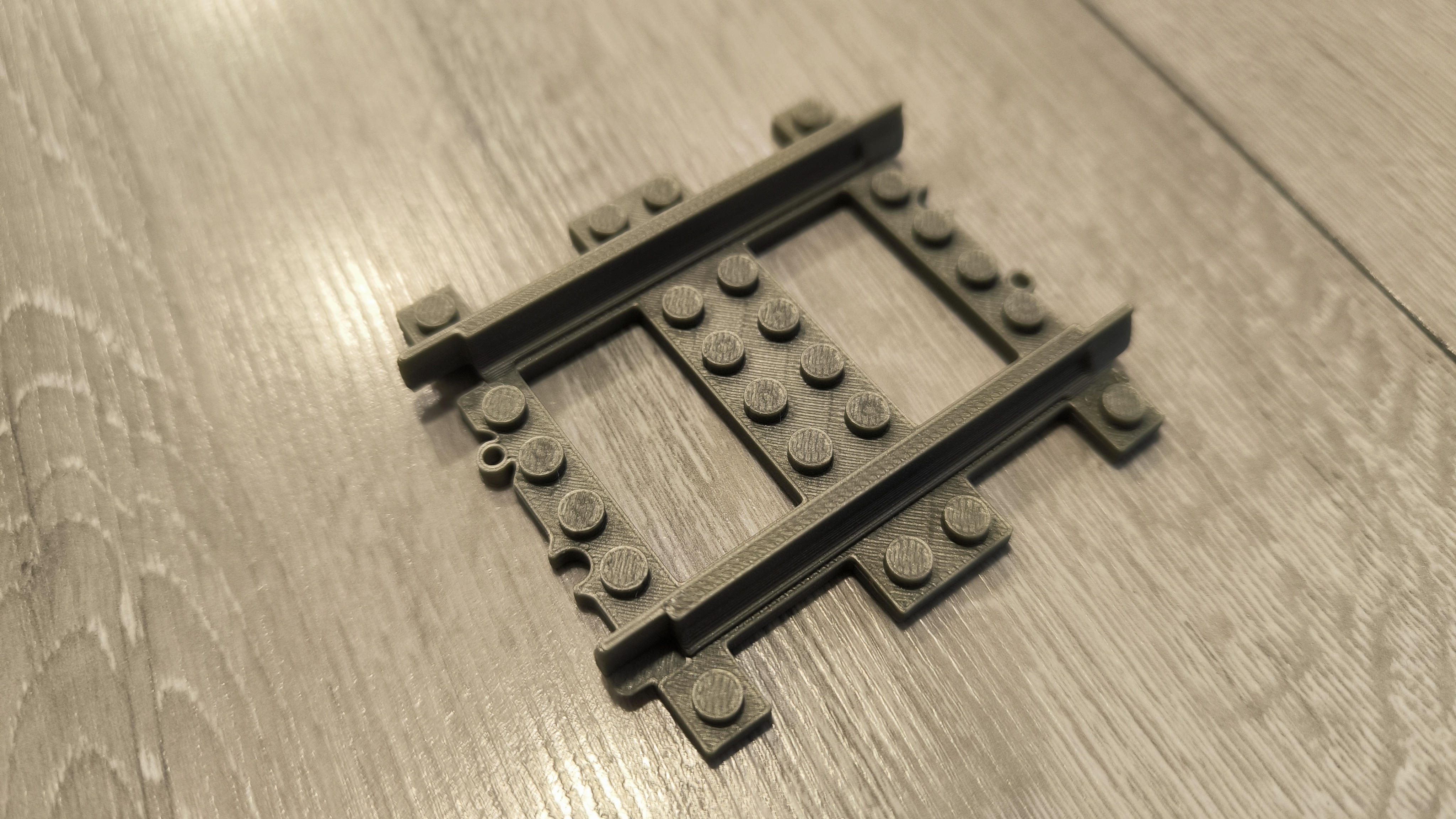 Lego train Straight track rail half by HribaDesign Download free