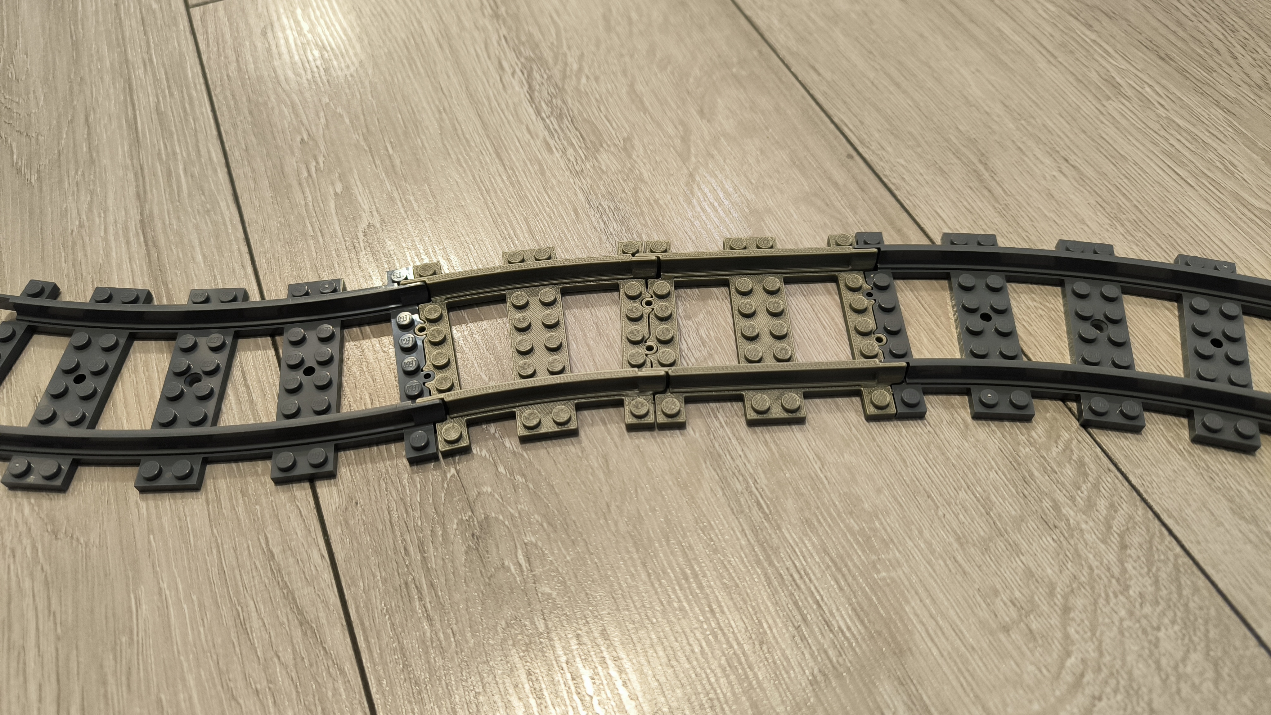 Lego train Straight track rail half by HribaDesign Download free