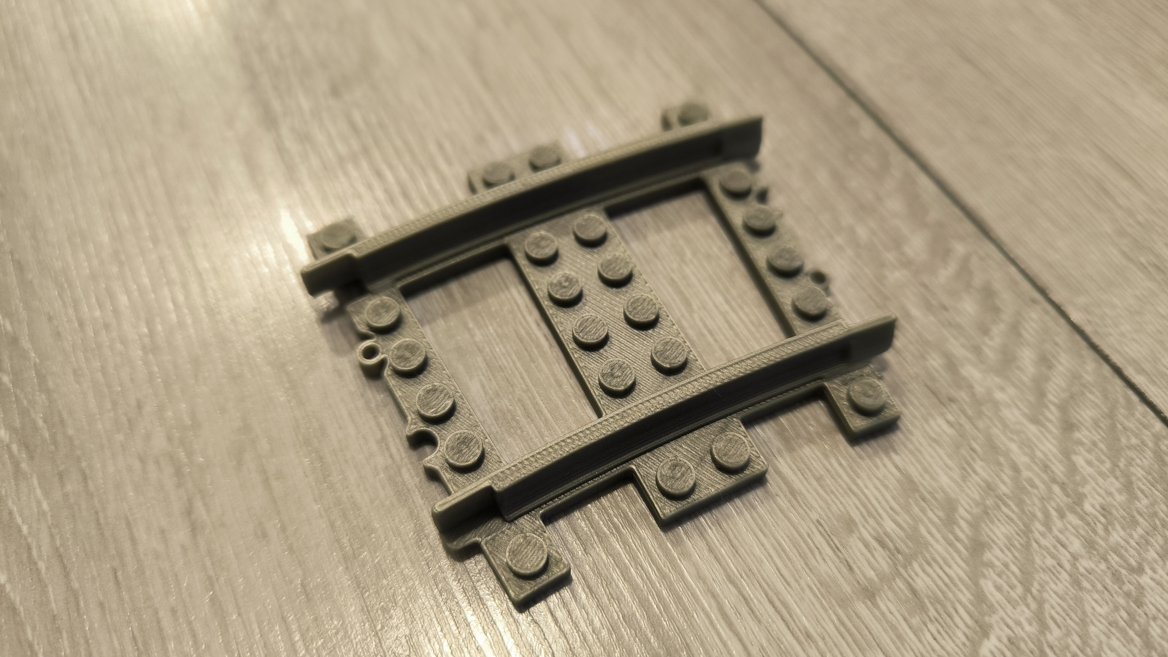 Lego train - Round track rail - half