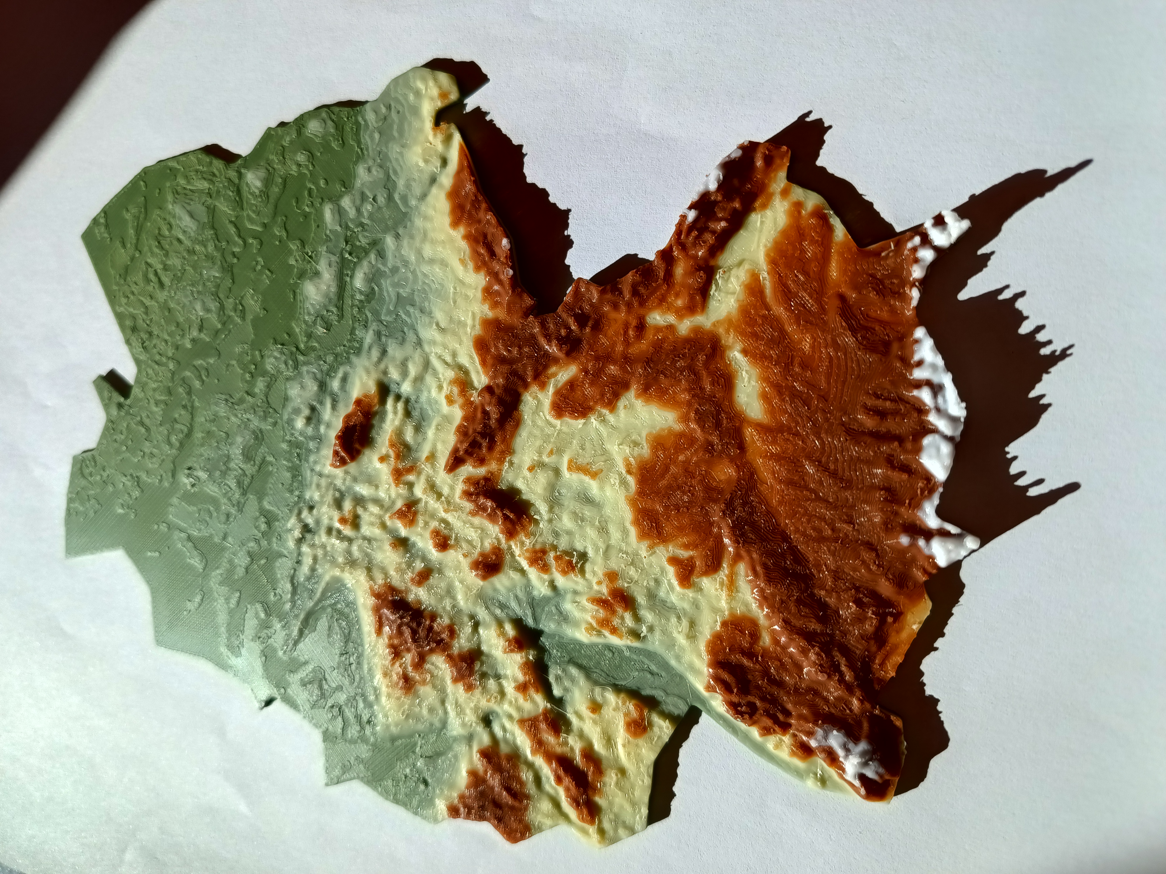 Terrain Map - Colored - Germany