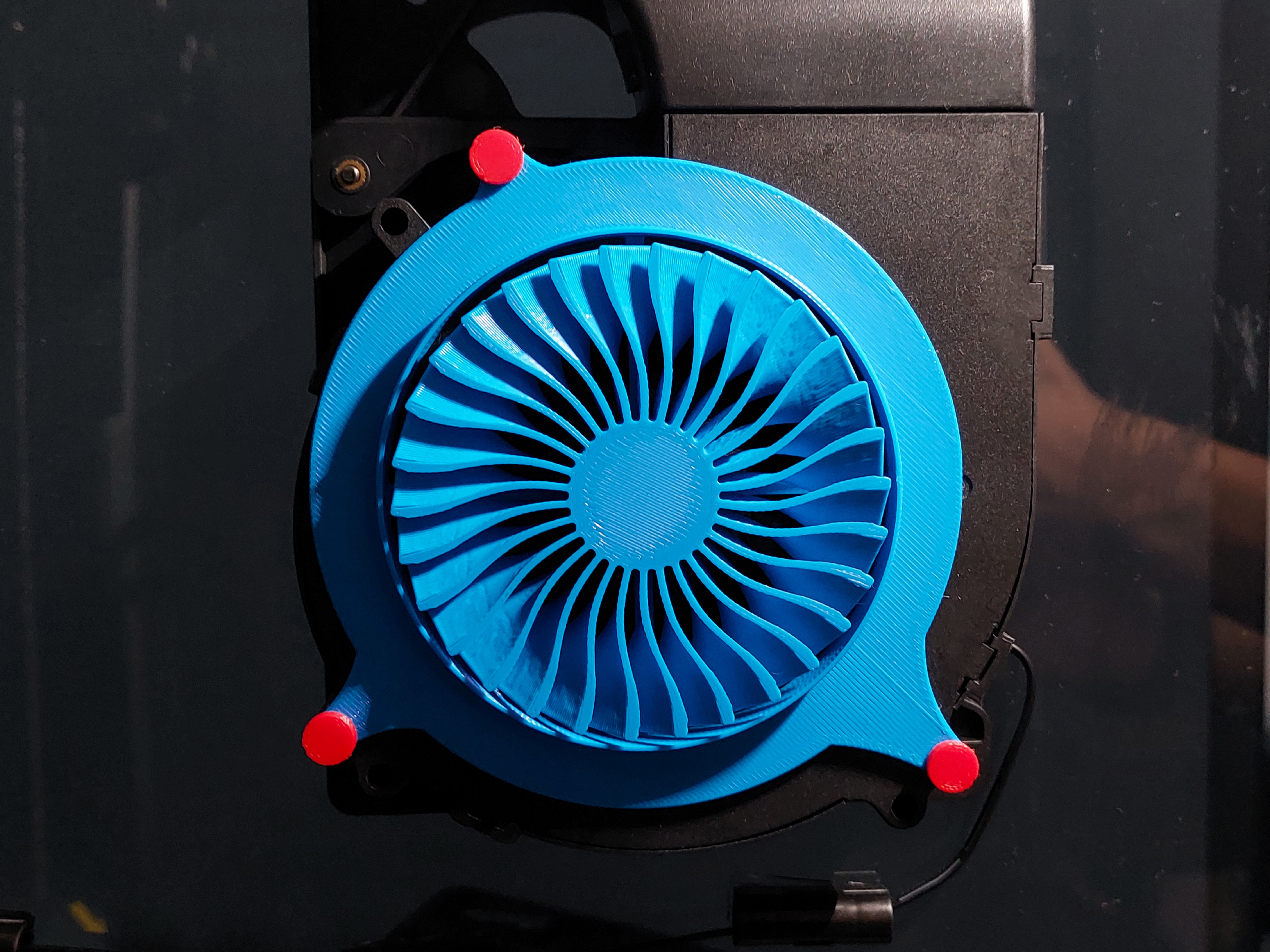 Creality K1 / K1 Max Side Fan Visualizer and Sound Reducer