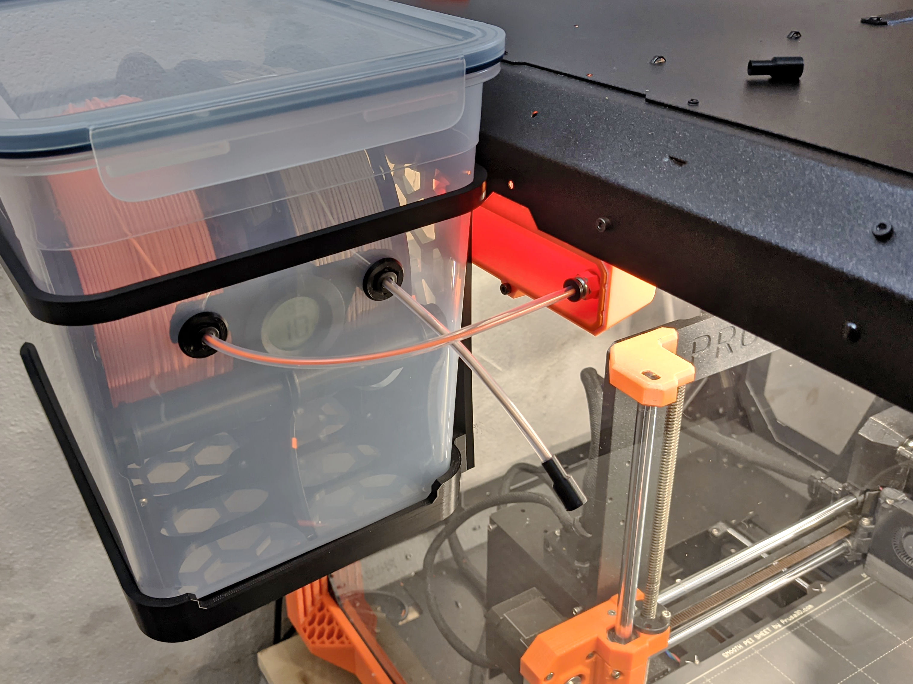 Transport Handle Filament Pass Thru Through For Prusa Enclosure By Buchnema Download Free 9988