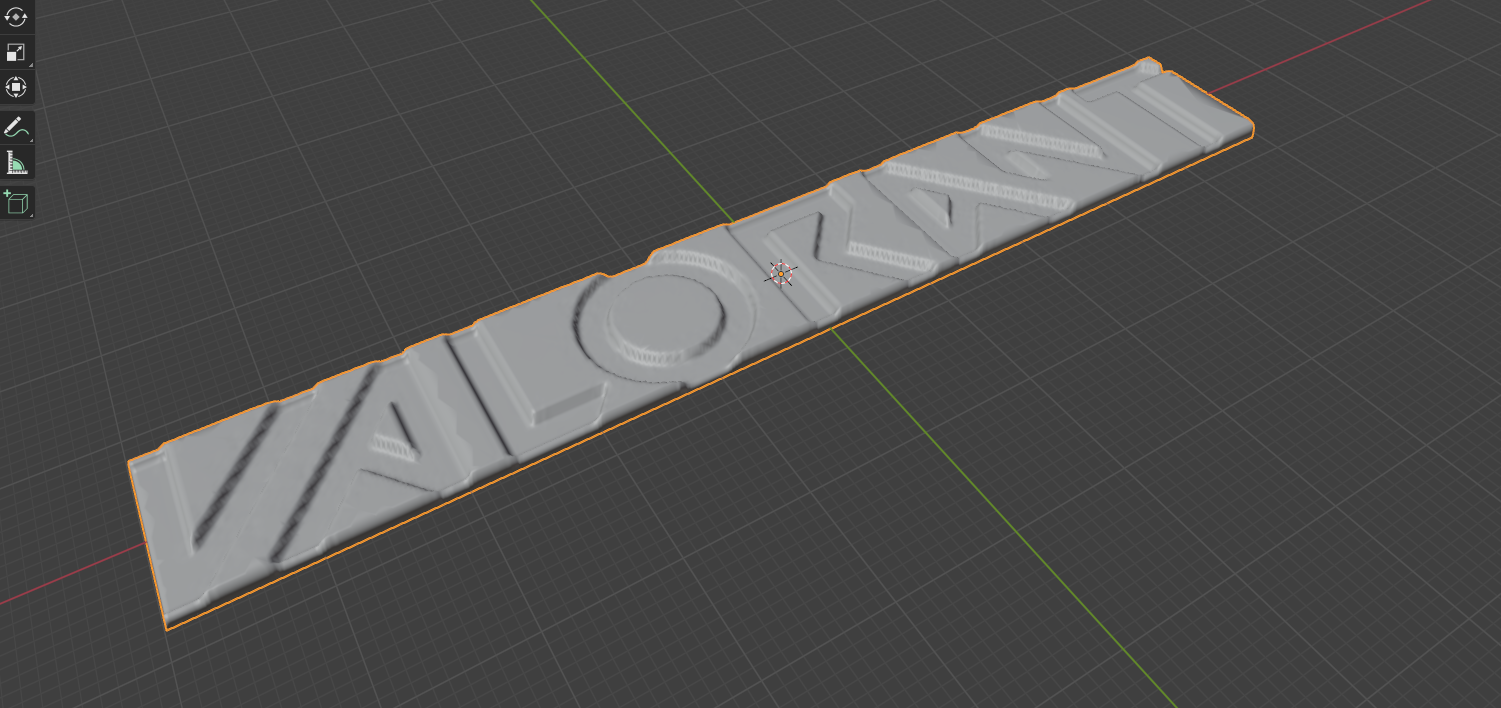 Valorant Titel Label 2D extrusion
