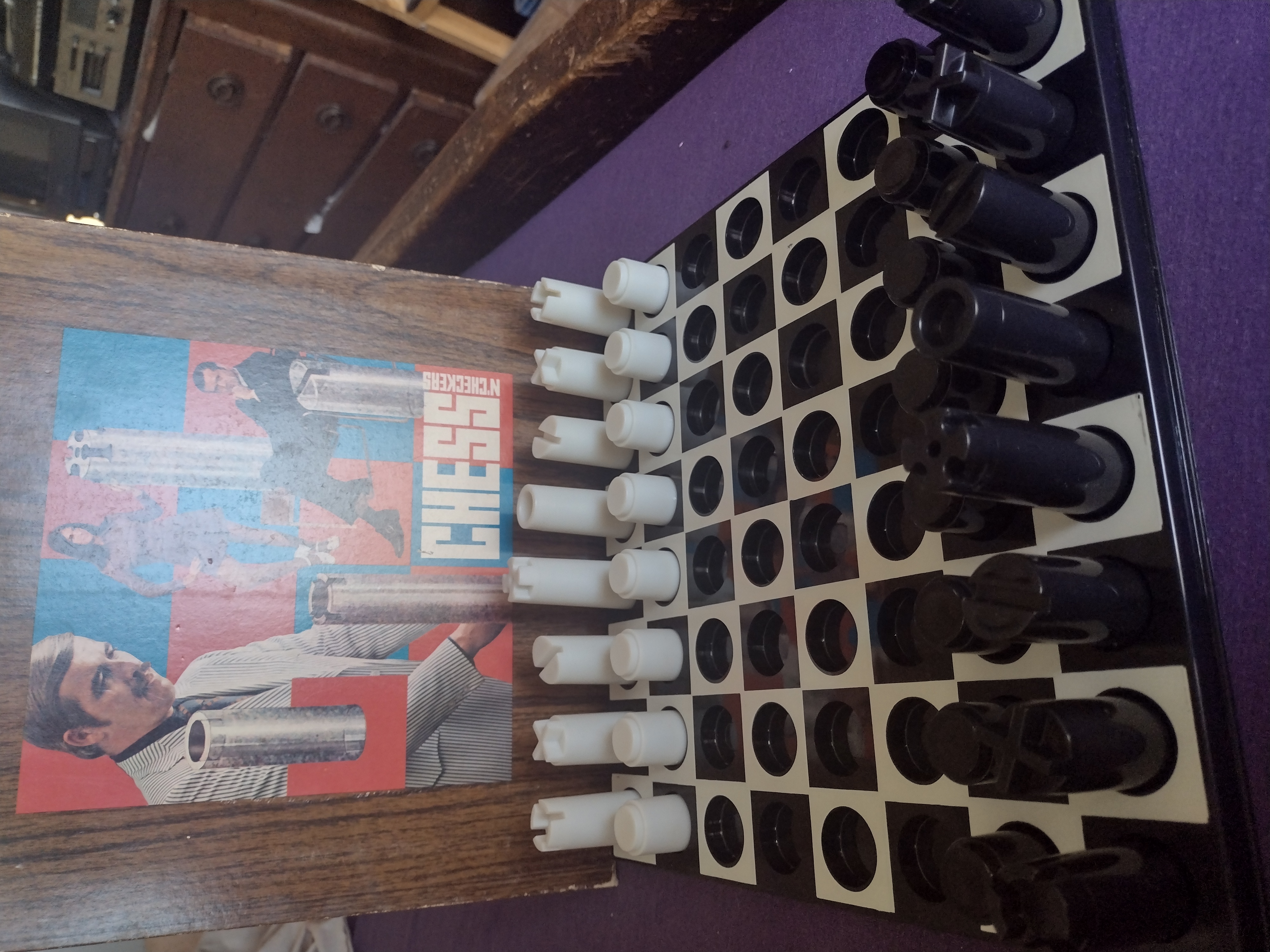Chess N Checkers (Mid Century Modern Chess Set) American Greetings 1972