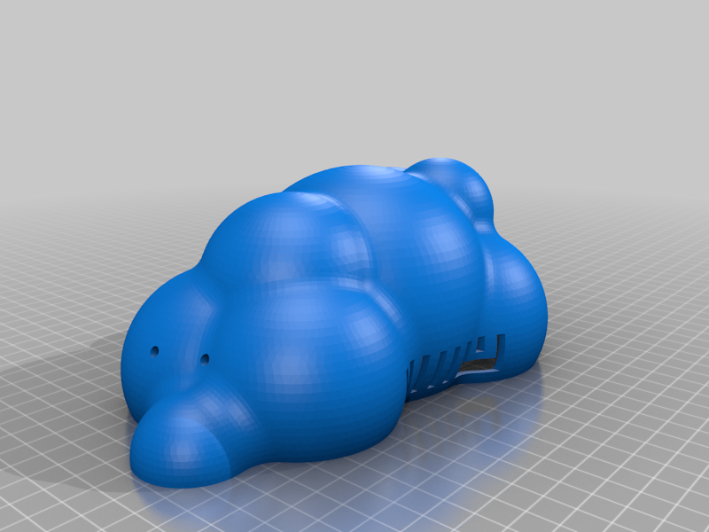 Miniatura 4 do modelo 3D Raspberry NAS Cloud case noiseless
