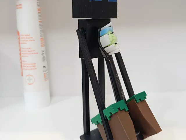 Electric toothbrush stand Enderman Minecraft