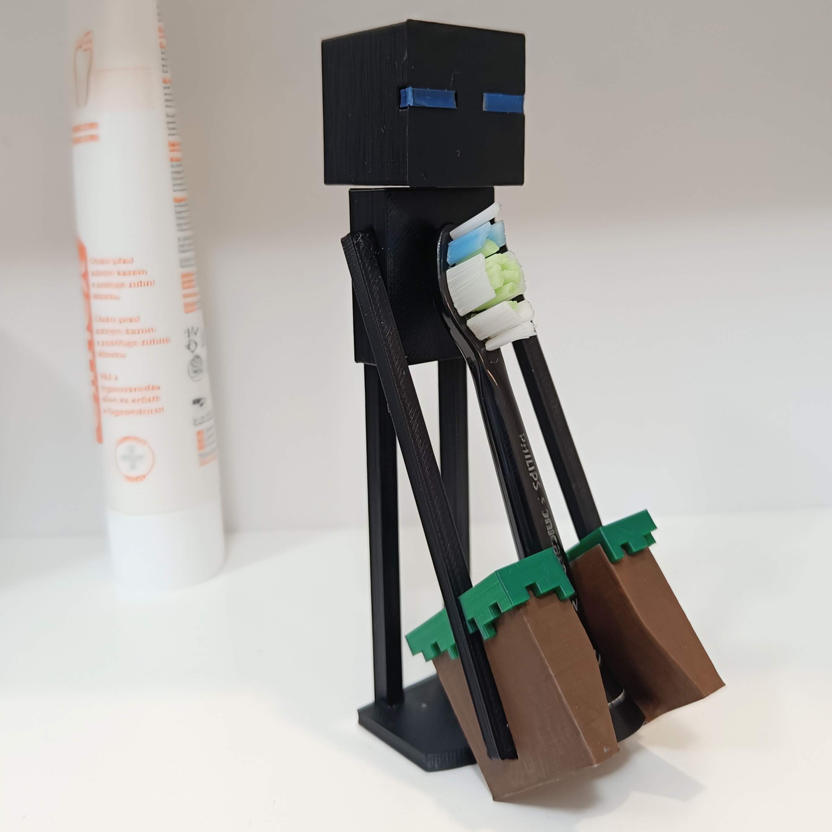 Electric toothbrush stand Enderman Minecraft