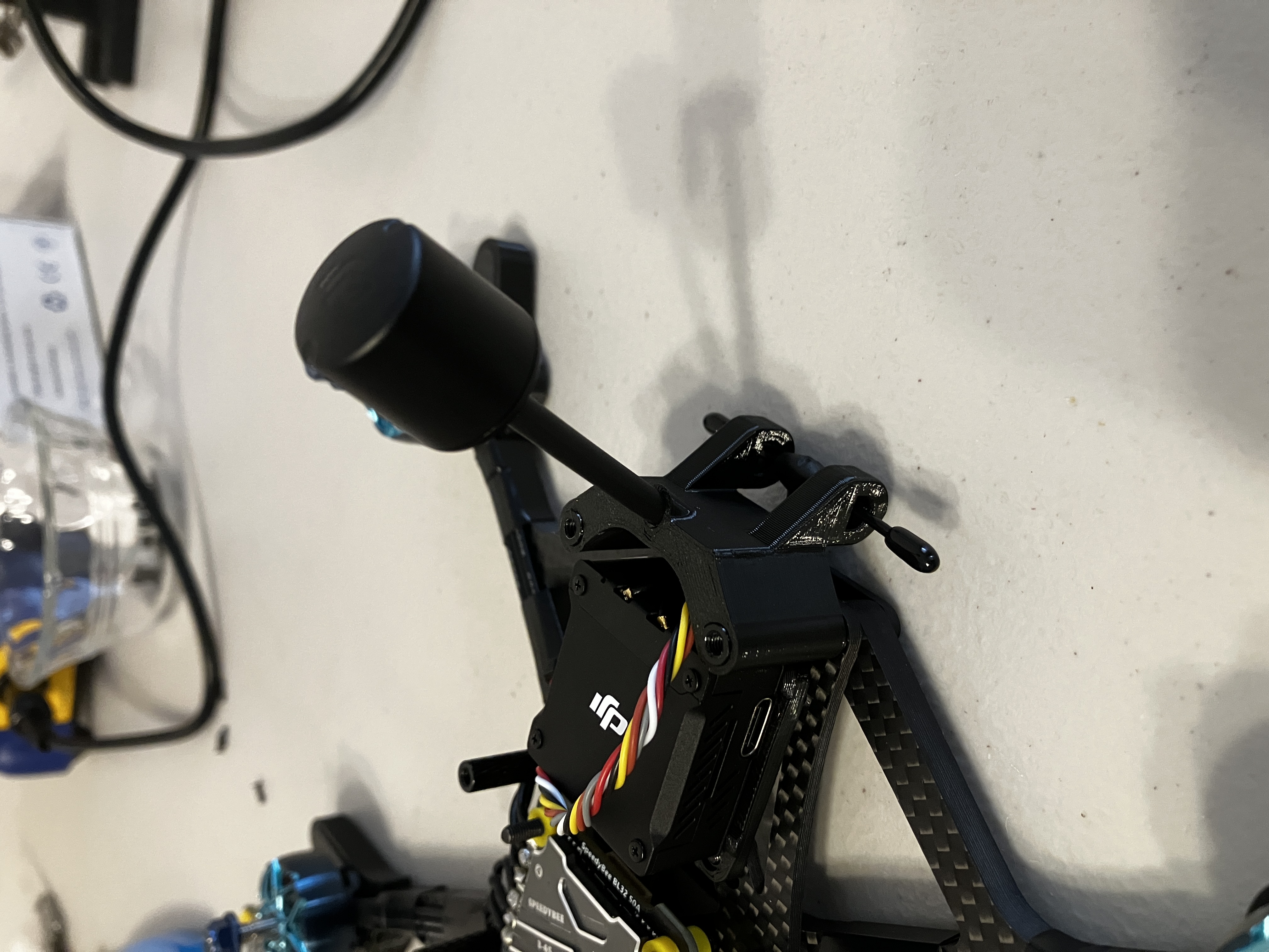 DJI and ELRS Antenna mount for AOS 5 Evo