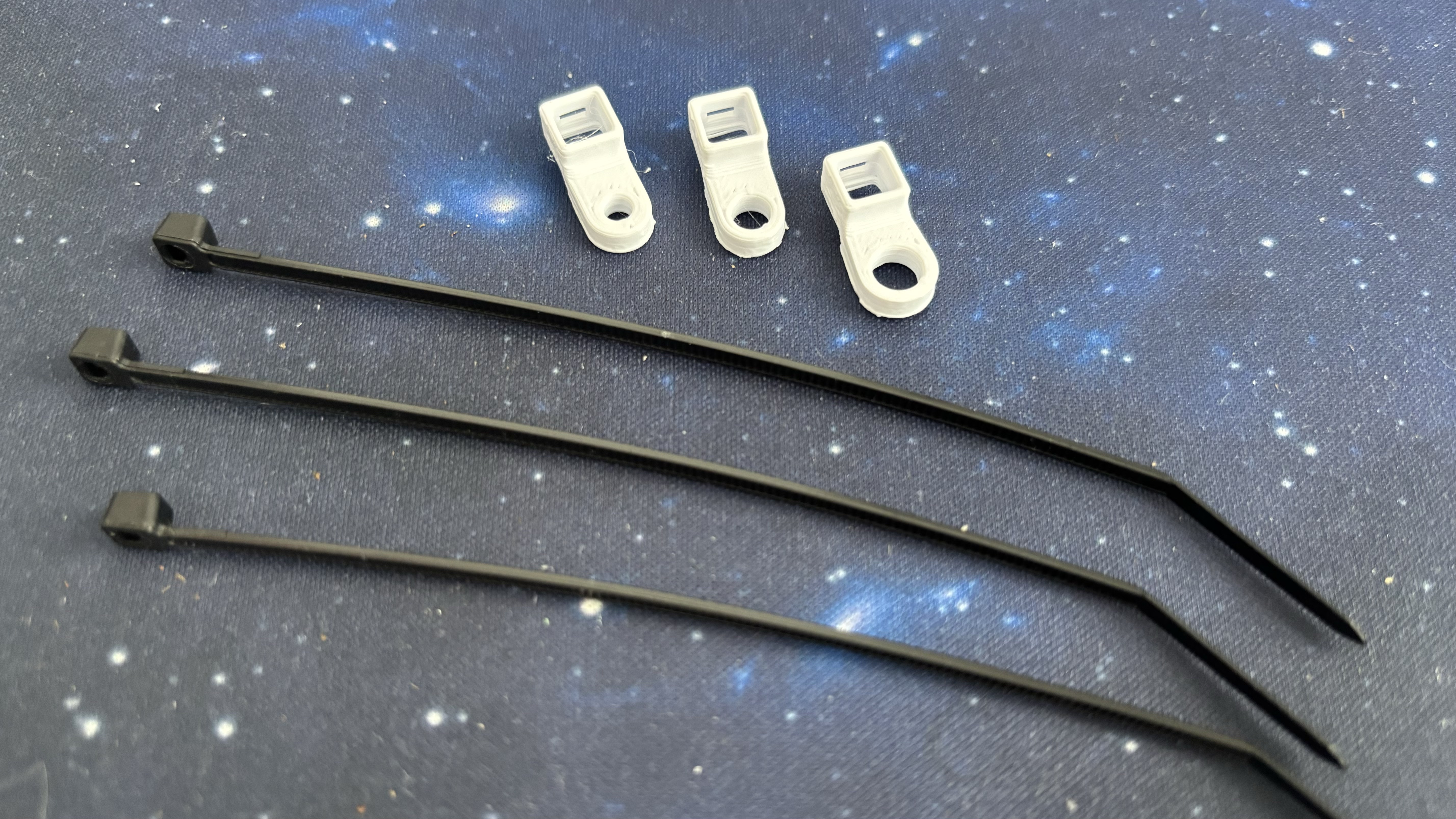 Screw Mounted Cable Zip Ties 2.5mm Width, M3, M4 & M5
