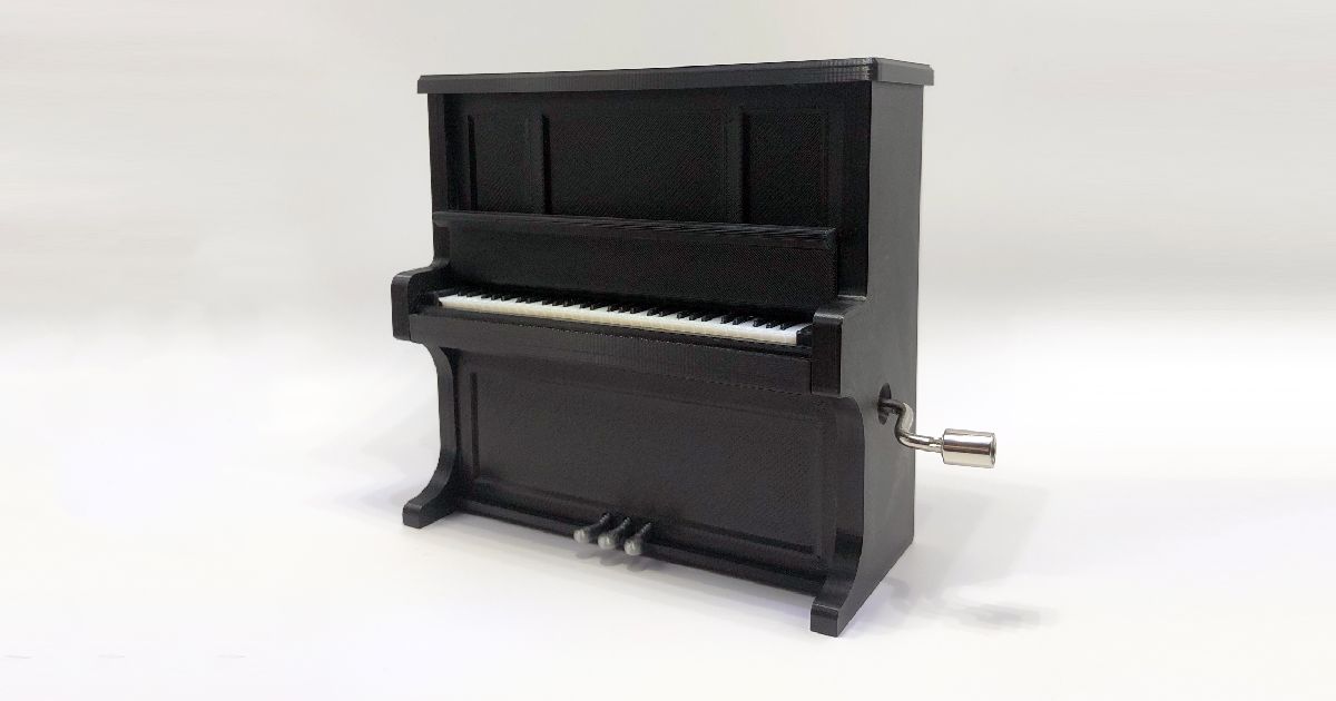 Piano Music Box 1:12 - V3.0 by SheepMe! | Download free STL