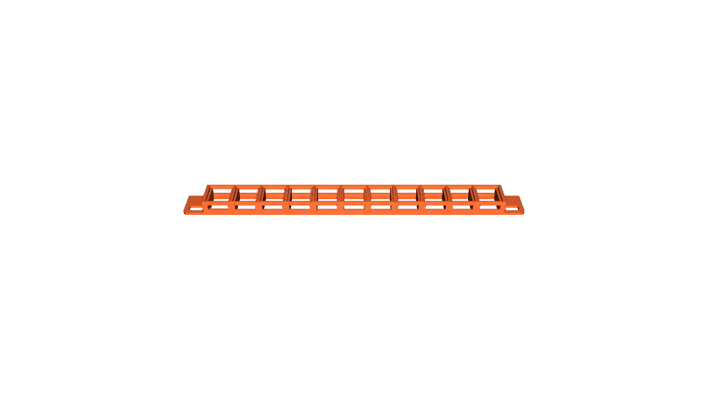 Super Slim 11-Port Keystone Panel for 10 inch Rack by Eric Qian ...