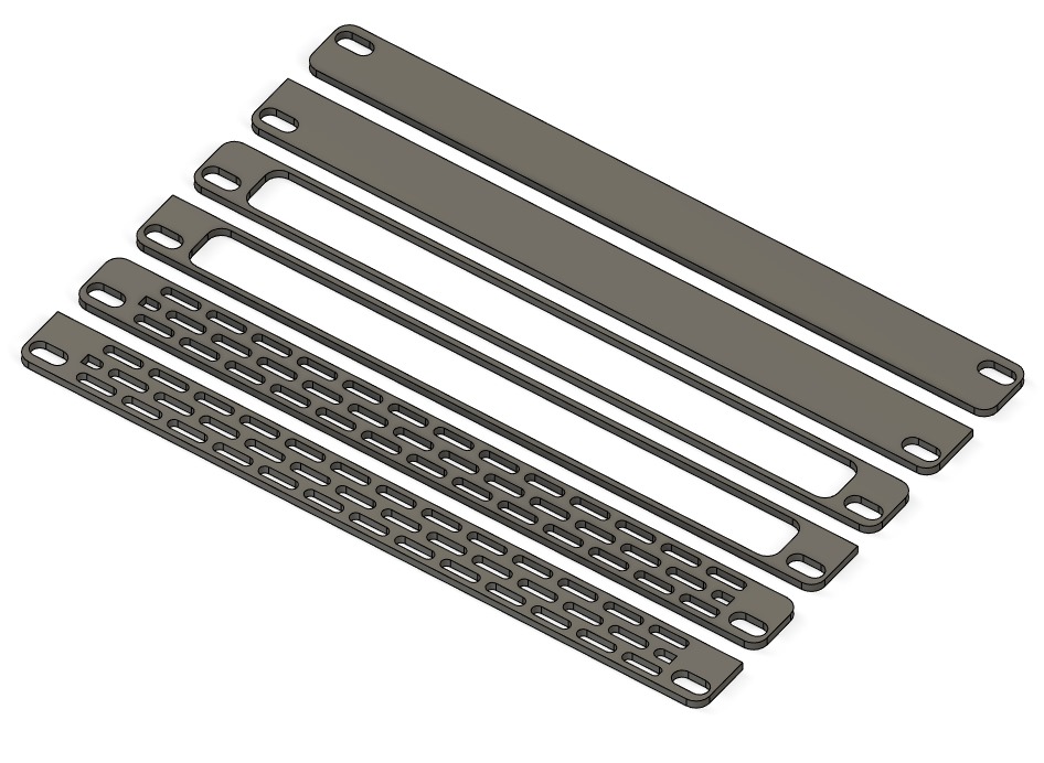 10-inch 1/2U Rack Mount Blanks
