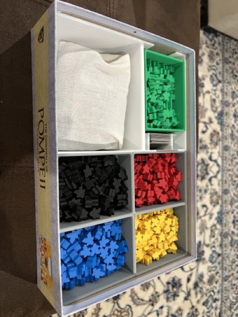 Downfall of Pompeii Boardgame Organizer