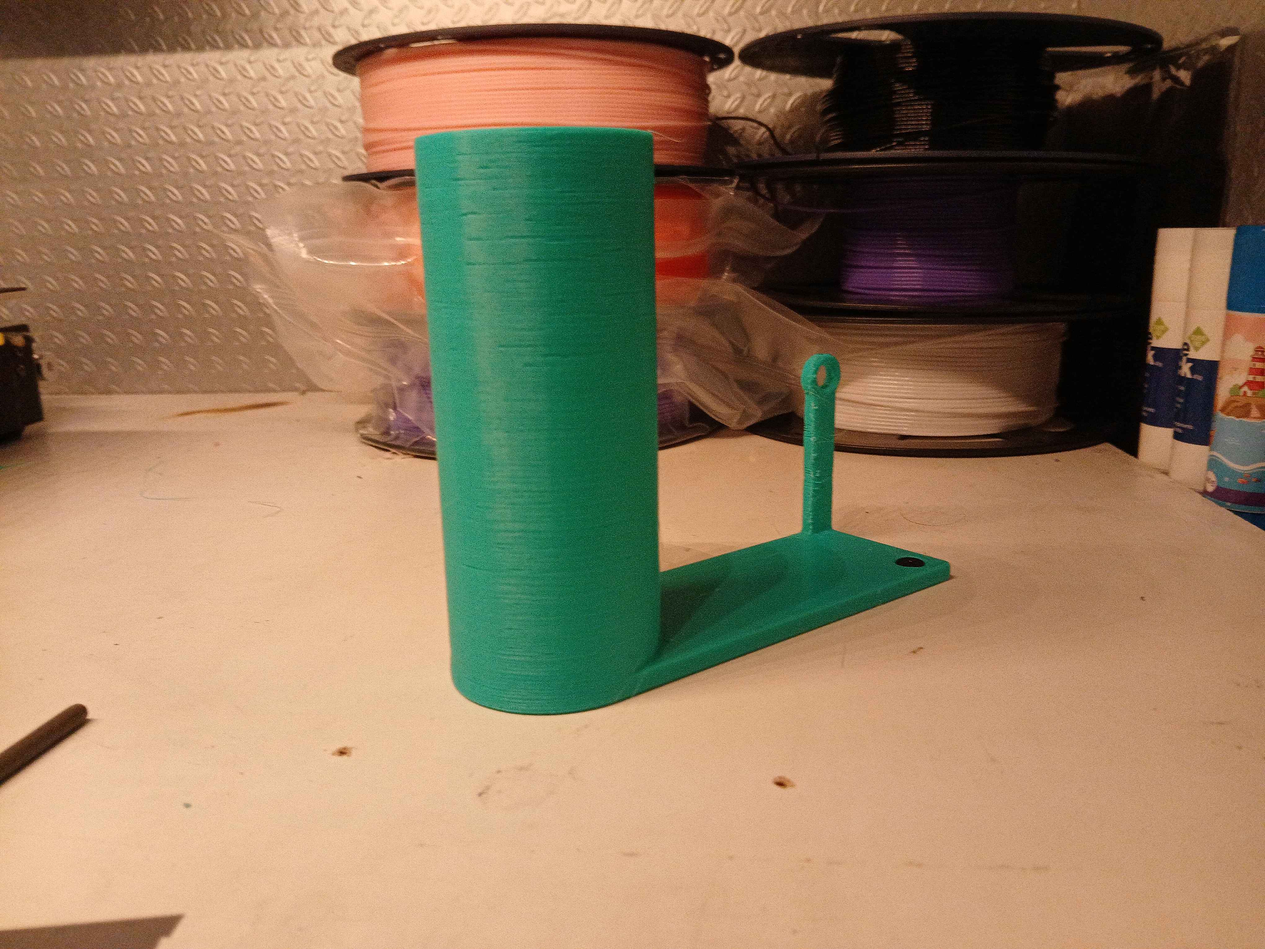 Horizontal Spool Holder With Filament Guide By Lazy Cat Download Free Stl Model 1970