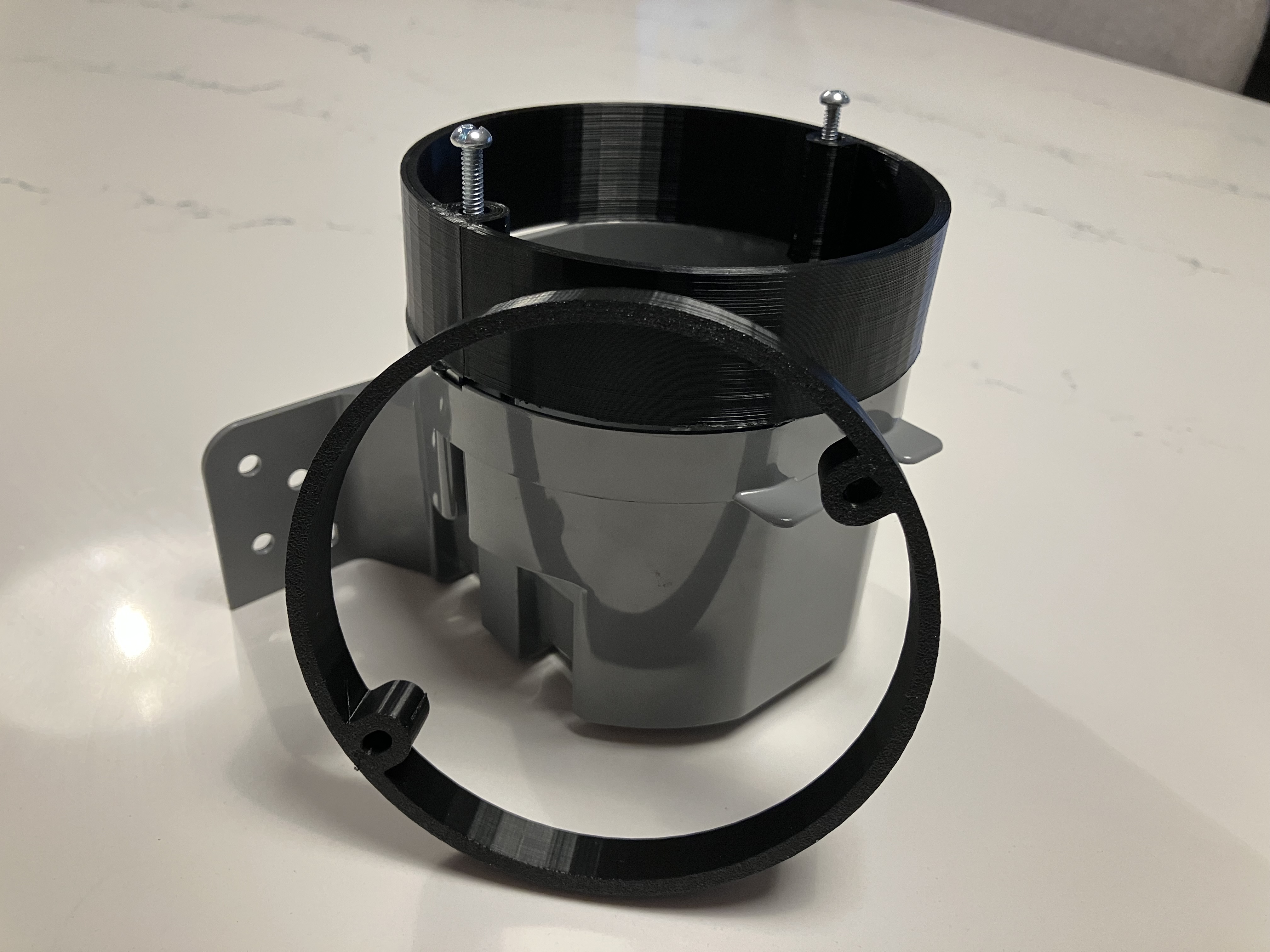 Round Electrical Junction Box Extension Ring (Scaleable) by Rodsky