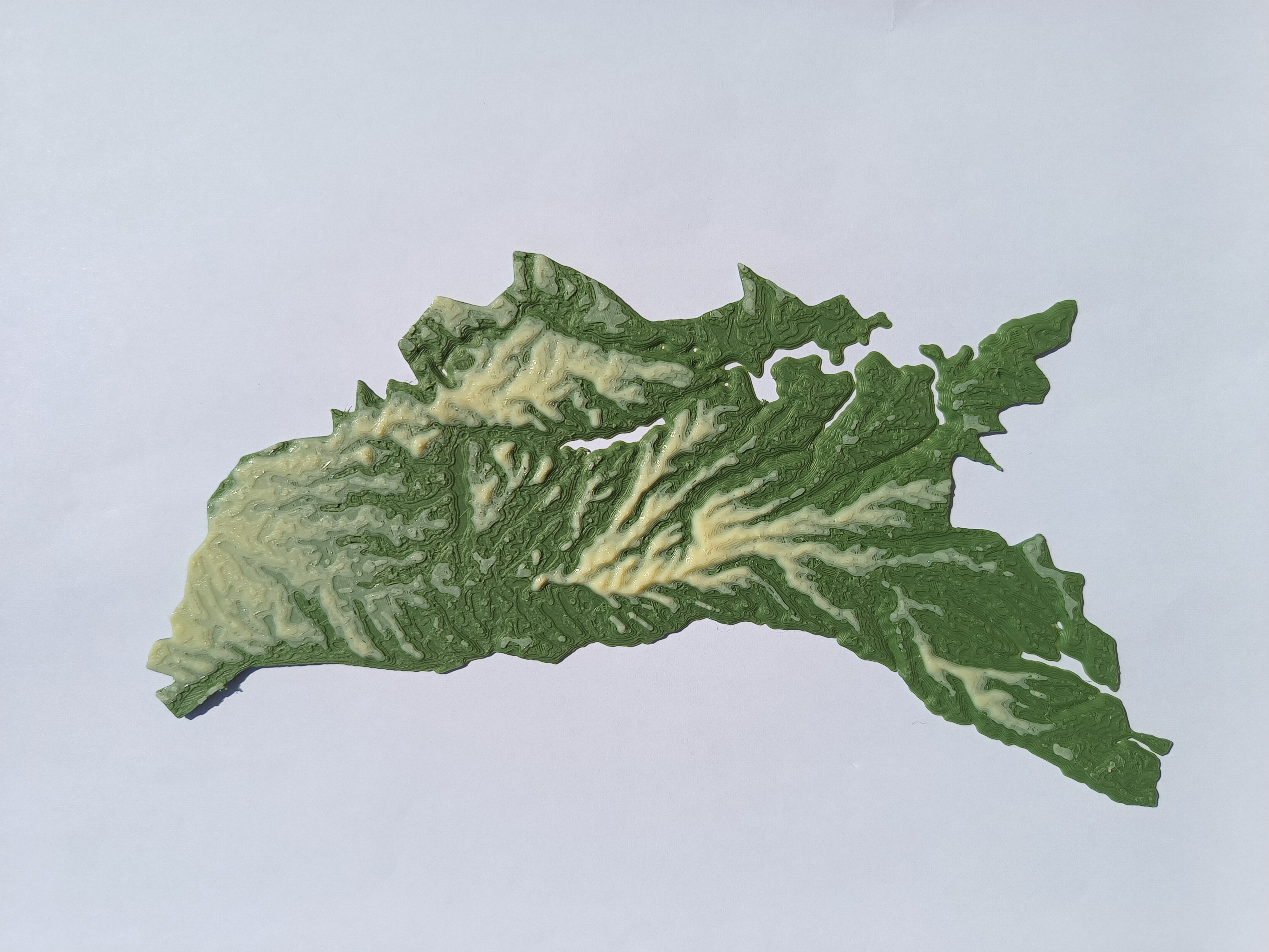Terrain Map - Colored - Moldova