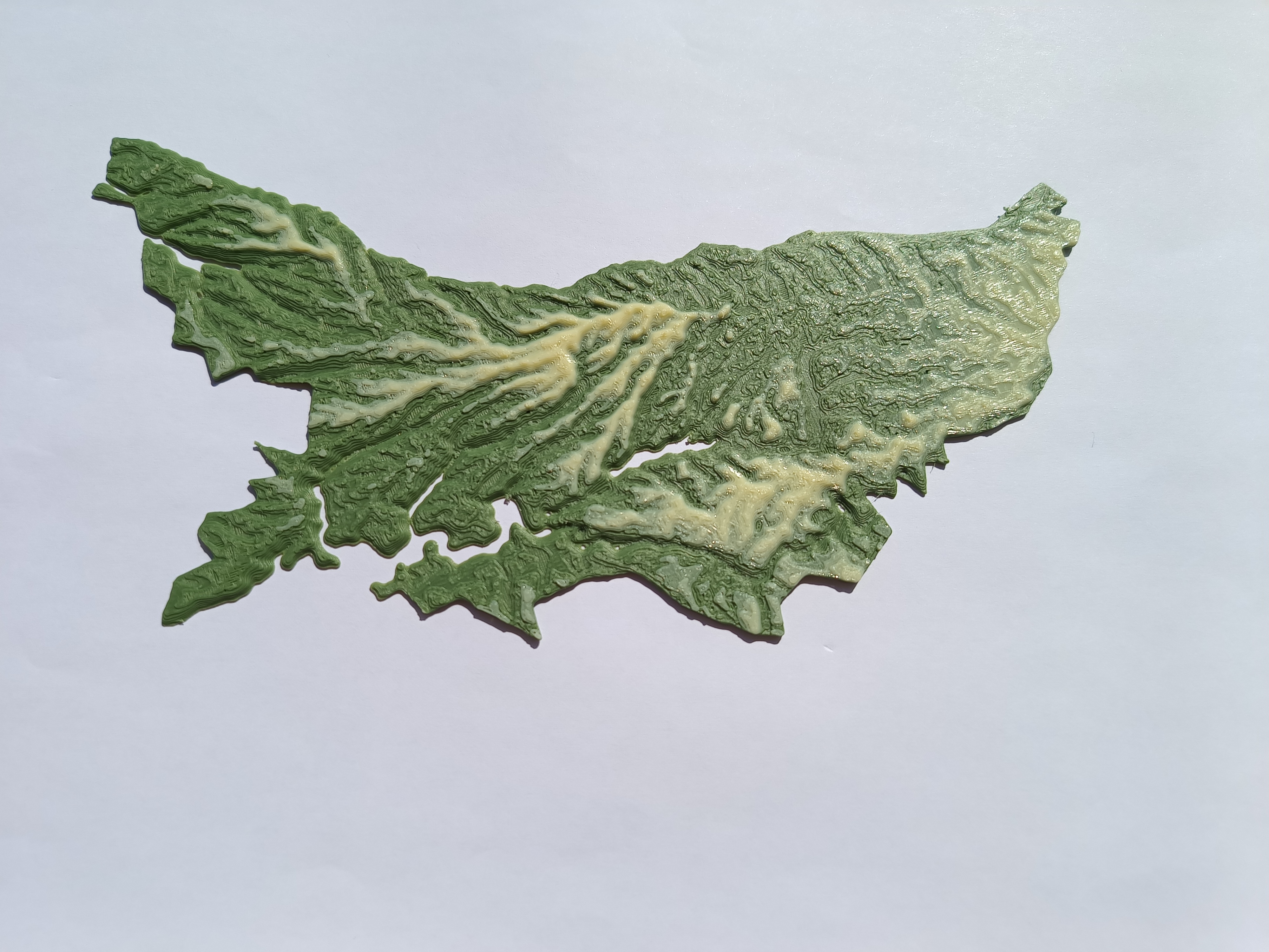 Terrain Map - Colored - Moldova — thumbnail 2
