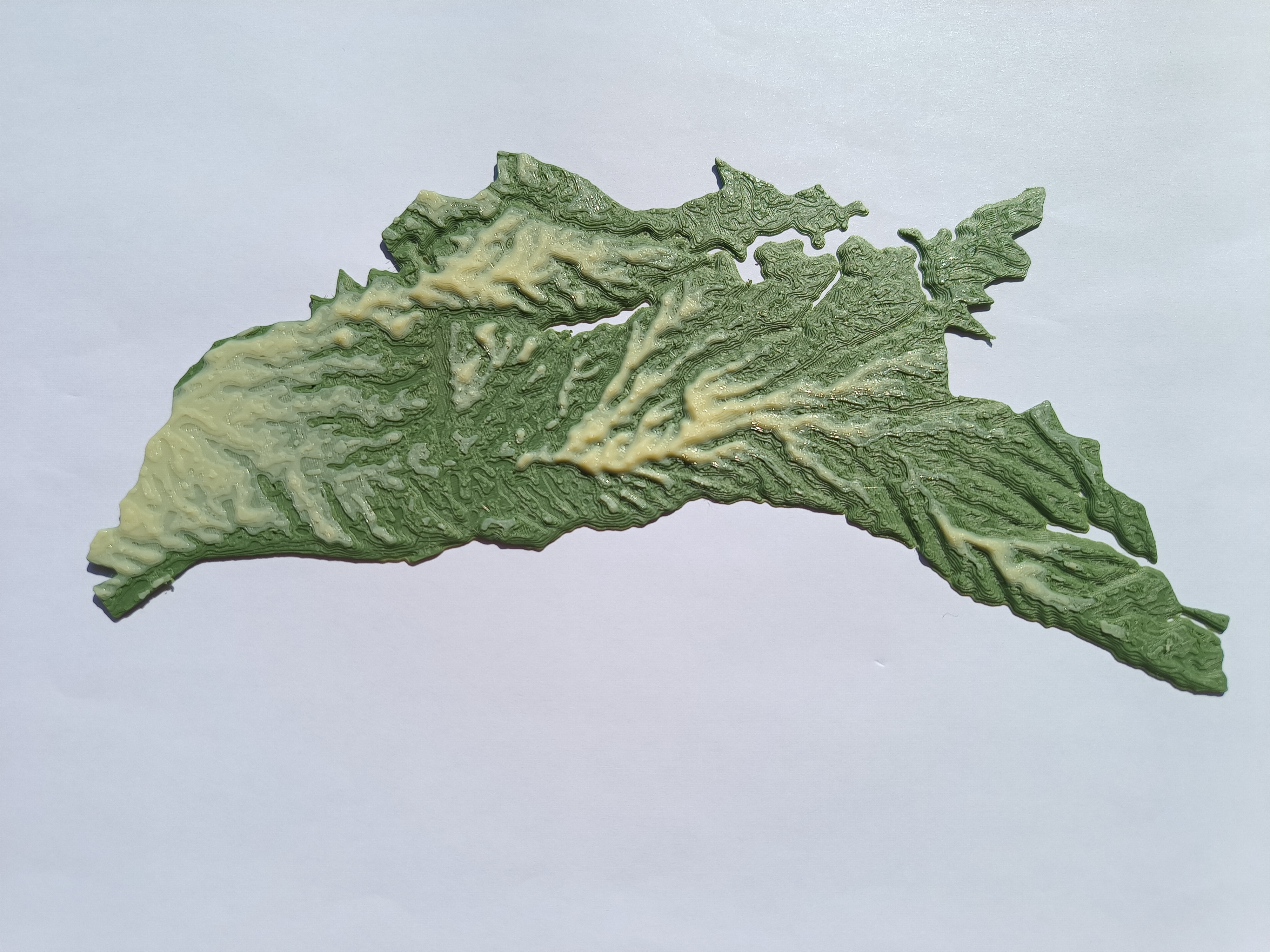 Terrain Map - Colored - Moldova — thumbnail 3