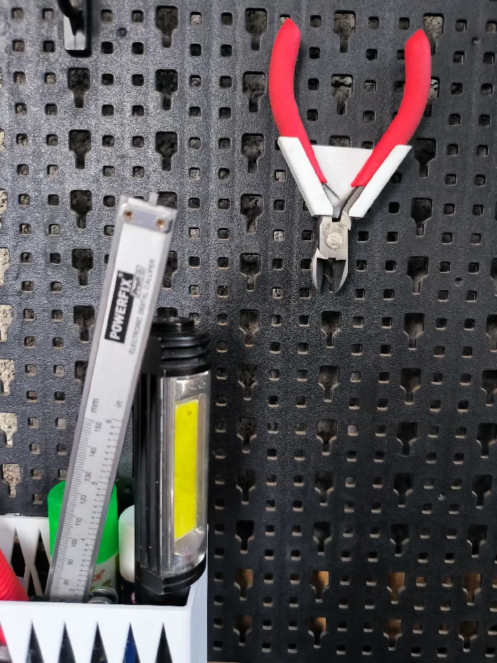 Supporto per pinza da parete, set da 2 pezzi, 14 fori, da parete, organizer per chiavi a pinza, supporto per cacciavite con tubi di espansione, supporto per attrezzi per garage, officina, banco
