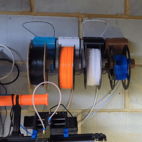 Filament wall mount with MMU buffer V3