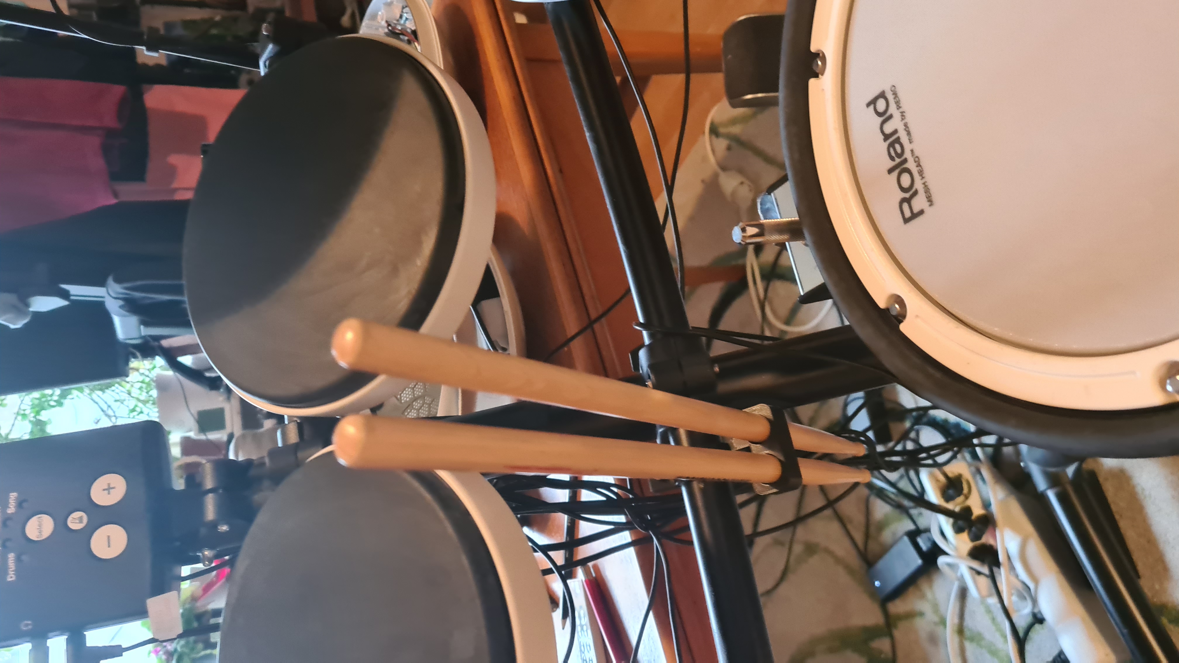 Minimalistic Drumstick Holder for Roland V-Drums