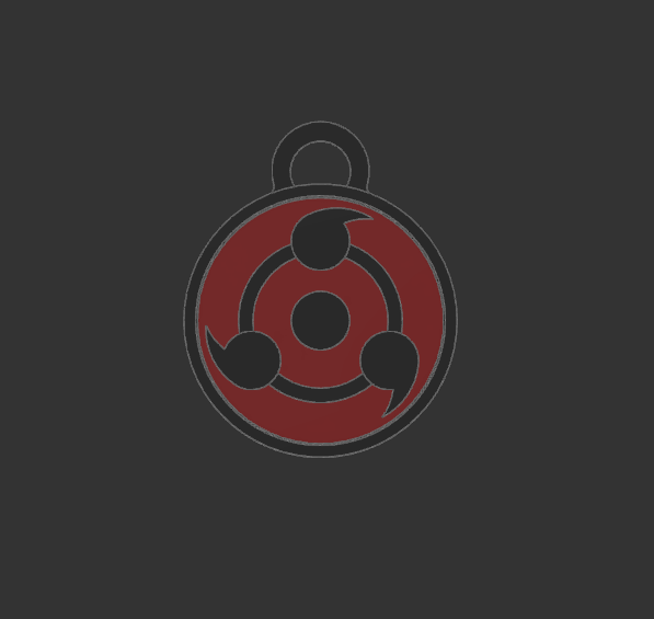 Naruto Sharingan Keyring